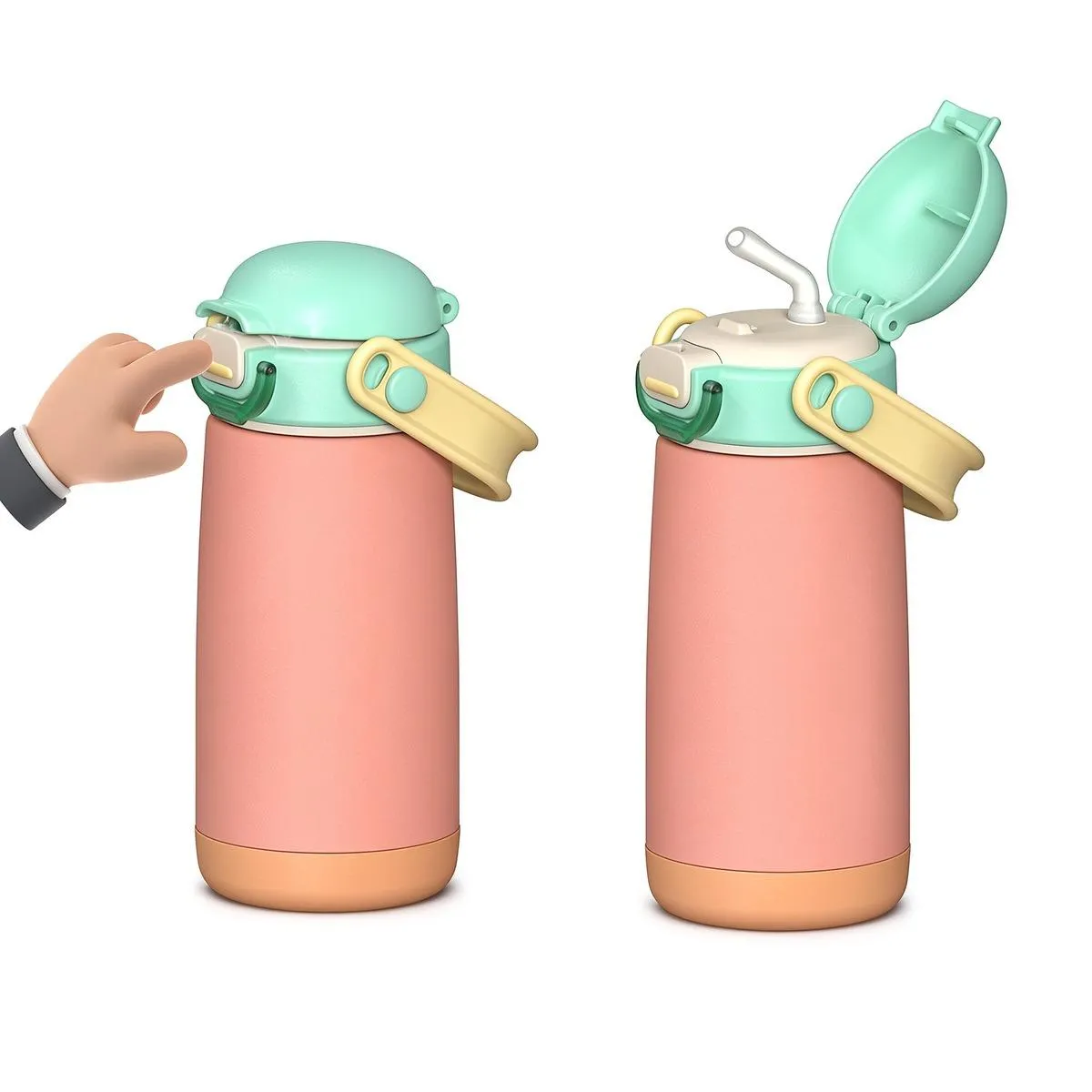 Kids Shatterproof Straw Insulated Bottle