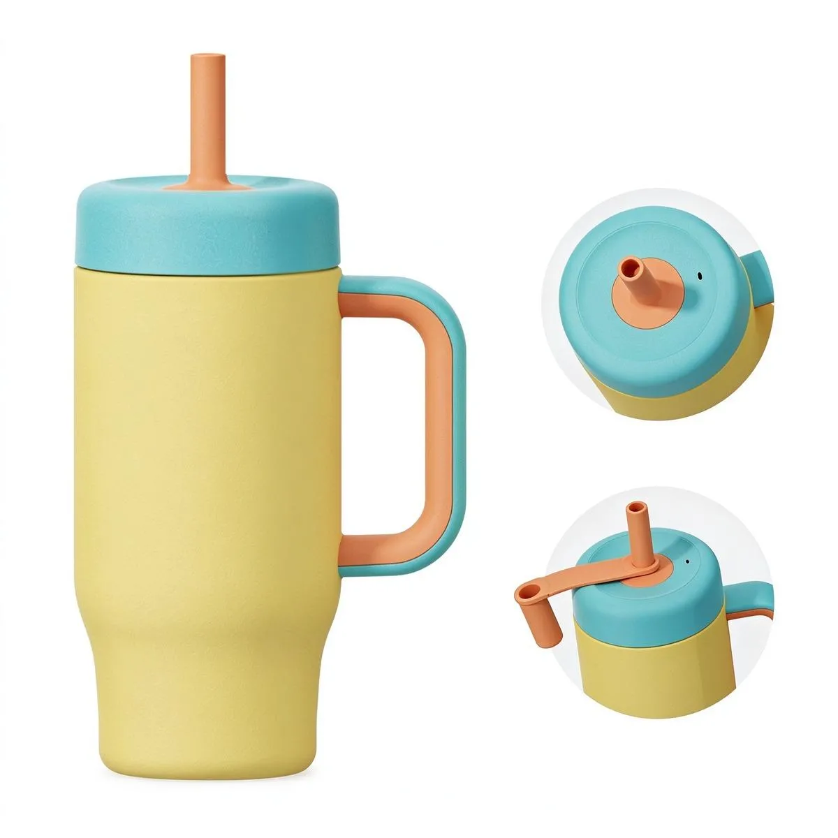 Dual-Drink Sports Bottle with Handle