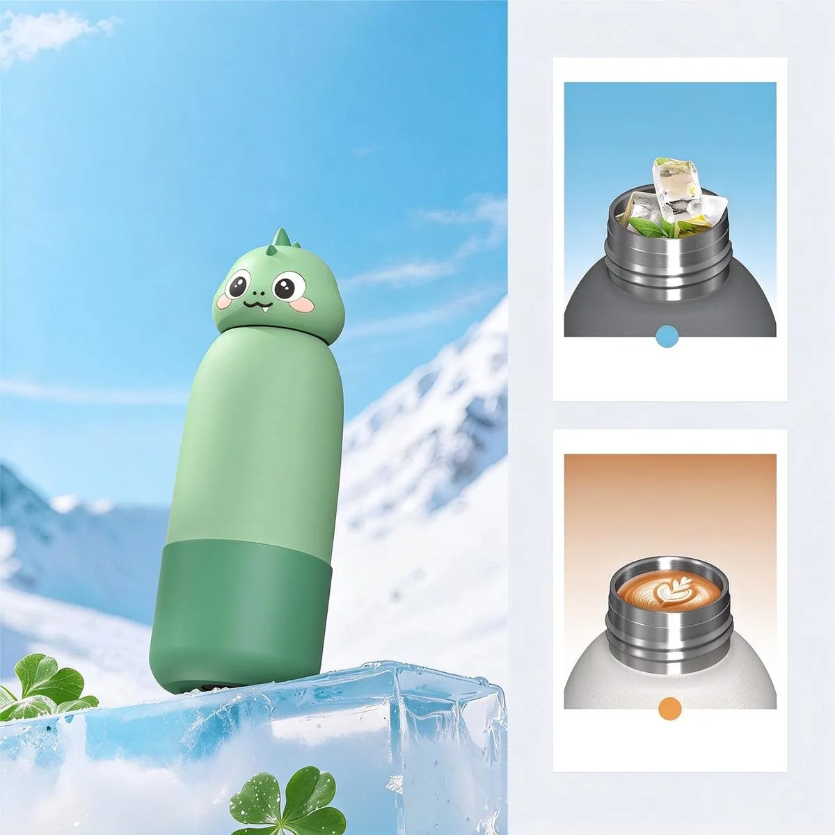 Kids Soccer Themed Insulated Bottle