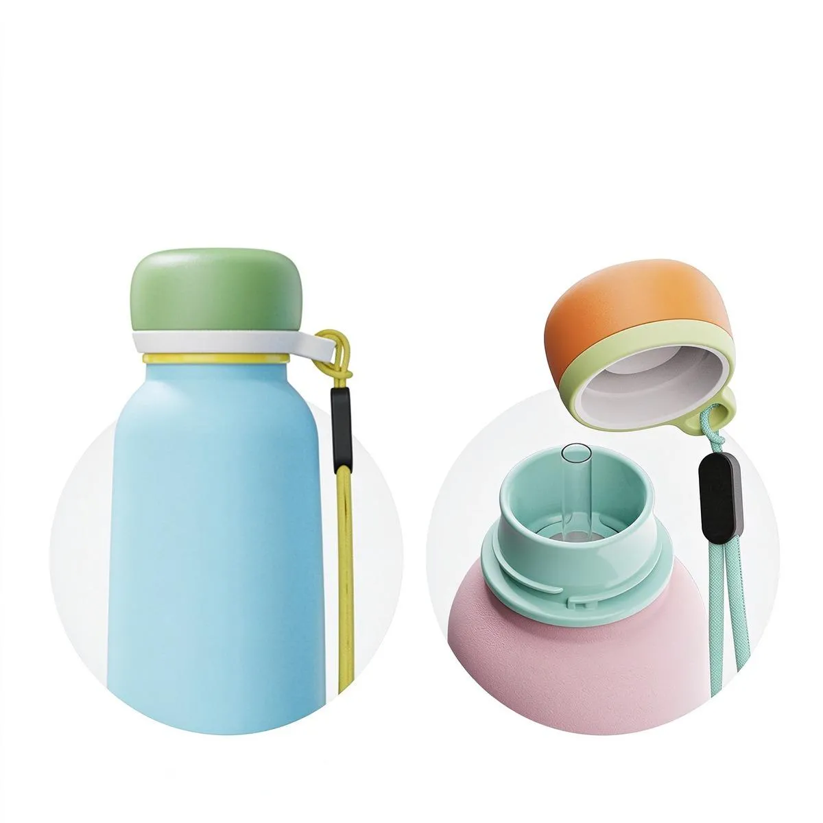 Telescopic Straw Sports Bottle