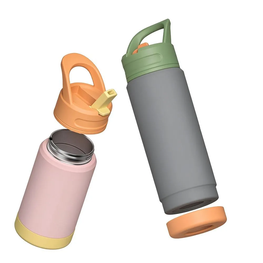 12oz Kids Straw Handle Bottle